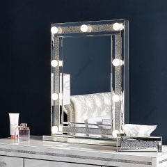 Modern Home Crushed Diamond Vanity Table Hollywood Dressing Table