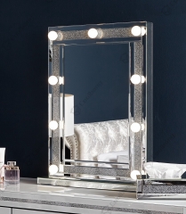 Modern Home Crushed Diamond Vanity Table Hollywood Dressing Table