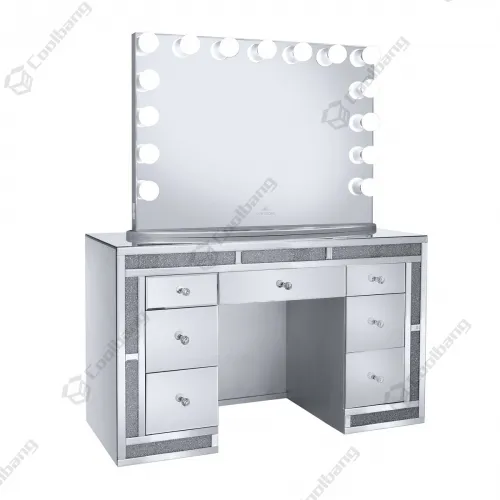 Modern Home Crushed Diamond Vanity Table Hollywood Dressing Table