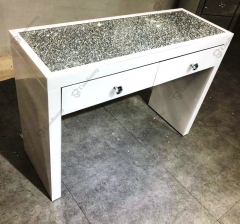 Modern Home Crushed Diamond Vanity Table Hollywood Dressing Table