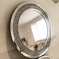 Modern Home Crushed Diamond Wall Mirror