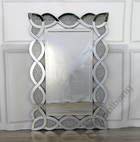 Modern Home Crushed Diamond Wall Mirror