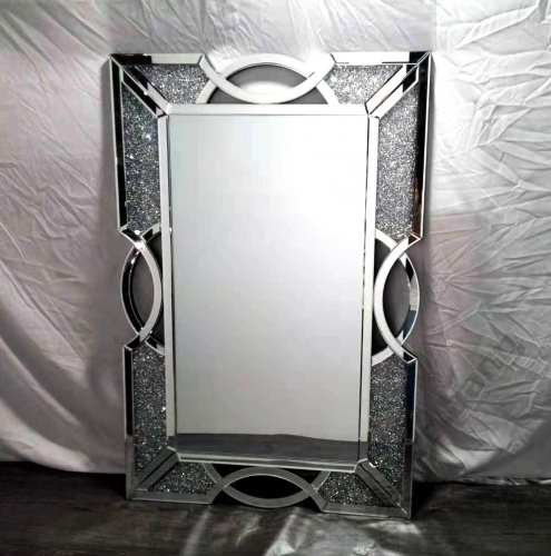 Modern Home Crushed Diamond Wall Mirror