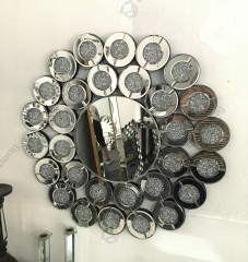 Modern Home Crushed Diamond Wall Mirror