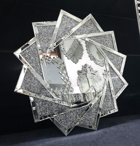 Modern Home Crushed Diamond Wall Mirror