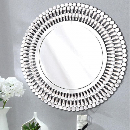 Modern Home Crushed Diamond Wall Mirror