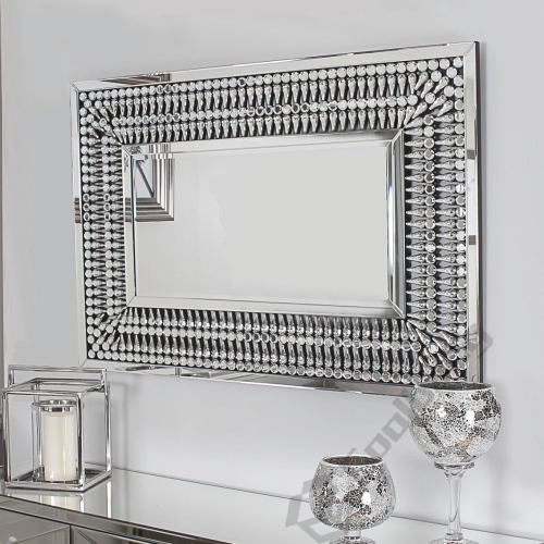 Modern Home Crushed Diamond Wall Mirror