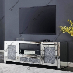 Living Room Crushed Diamond TV Unit Stand Table