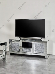 Living Room Crushed Diamond TV Unit Stand Table