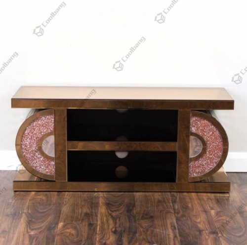 Living Room Crushed Diamond TV Unit Stand Table