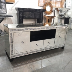 Living Room Crushed Diamond TV Unit Stand Table