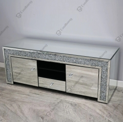 Living Room Crushed Diamond TV Unit Stand Table