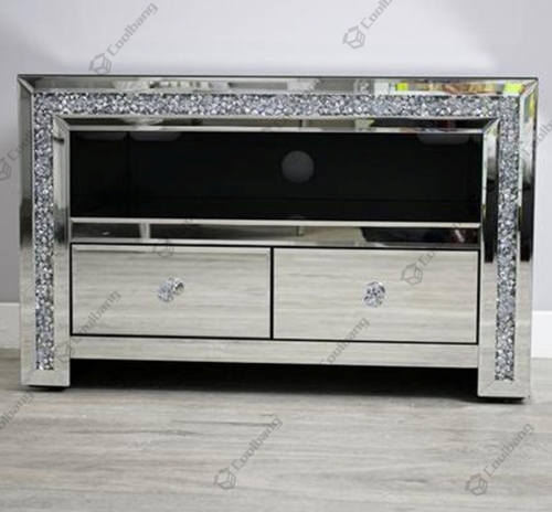 Living Room Crushed Diamond TV Unit Stand Table