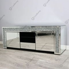 Living Room Crushed Diamond TV Unit Stand Table