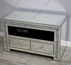 Living Room Crushed Diamond TV Unit Stand Table