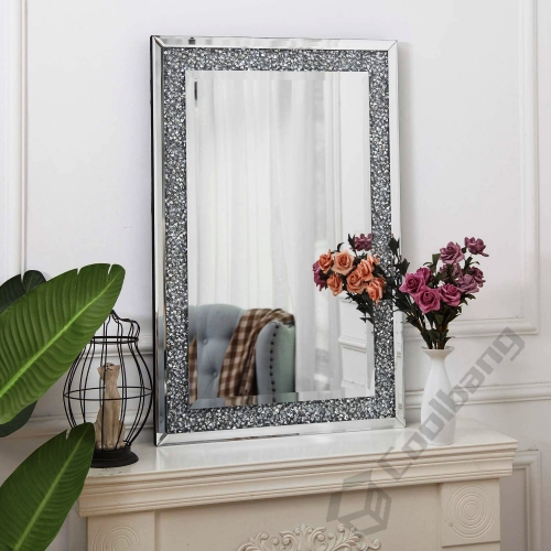 Modern Home Crushed Diamond Wall Mirror