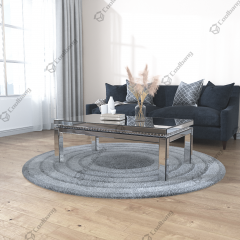 Coolbang square design furniture glass mirrored coffee table