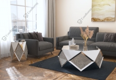 coolbang Top quality unique glass coffee tables luxury furniture table