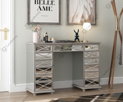 Hot Sale Luxury Modern Vanity Simple Bedroom Furniture Dresser Mirrored Dressing Table With Stool