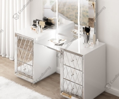 Modern new design Bedroom Furniture Mirrored Dressing Table