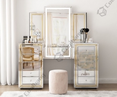 Modern Bedroom Furniture Mirrored Dressing Table