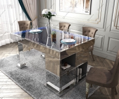 Modern LED popular crushed diamond Bar Table dining table