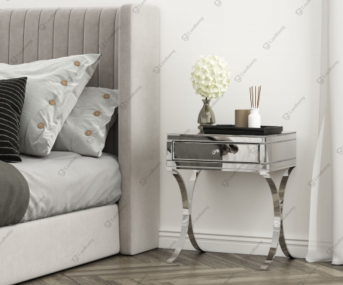 Modern Home Bedroom Crushed Diamond Bedside Table