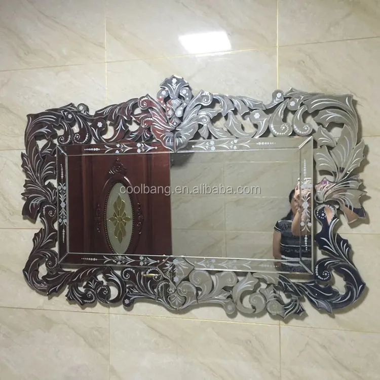 Antique venetian mirrored furniture venetian wall mirror for dressing room