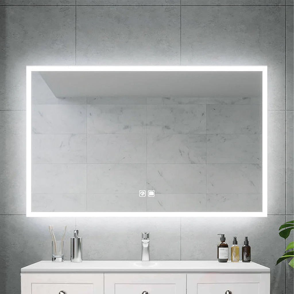 Wholesale Rectangle Anti Fog Bathroom Lighted Backlit Home Bath Mirror Smart Mirror With Led Light