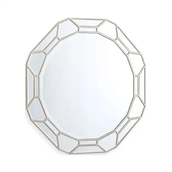 Bathroom Designed Mirror Wall Mounted Decorative Mirror Geometric Rectangular Big Mirror For Room Wall