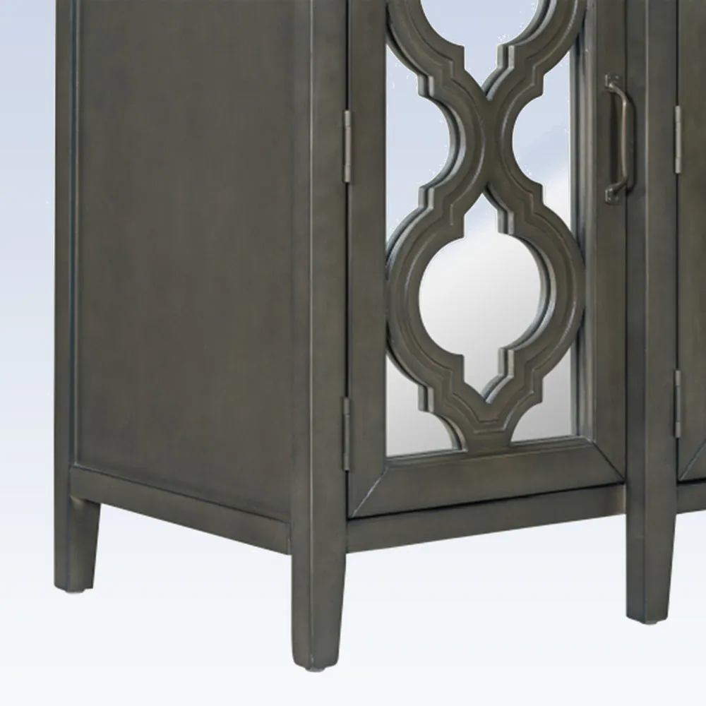 Hot Selling Grey Living Room Cabinet Mirrored Console Table Vintage Sideboard For Kitchen