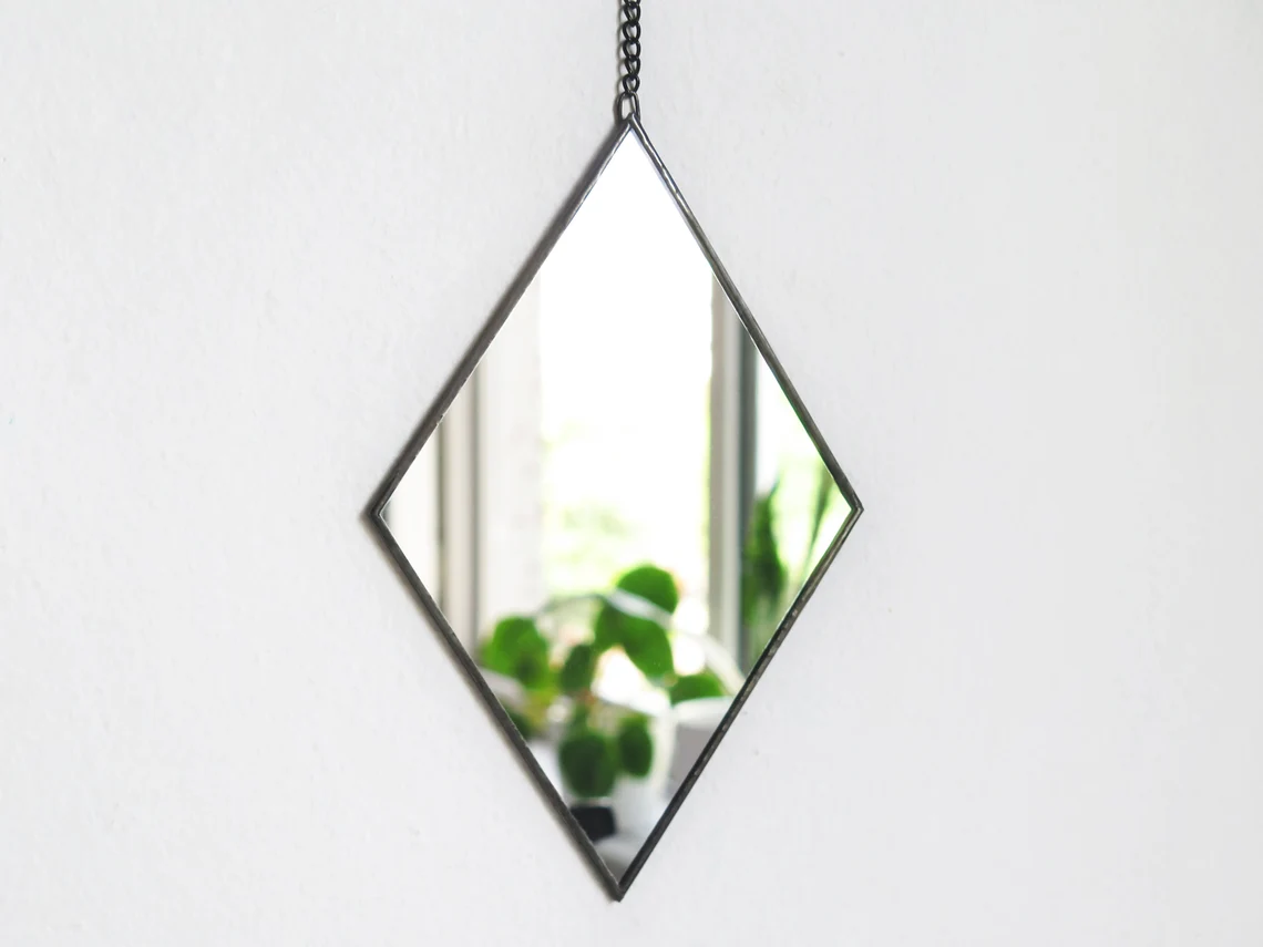 Modern Interior Minimalist Aesthetics Hallway Geometric Wall Art Hanging Mirrors Metal frame Wall Mirror