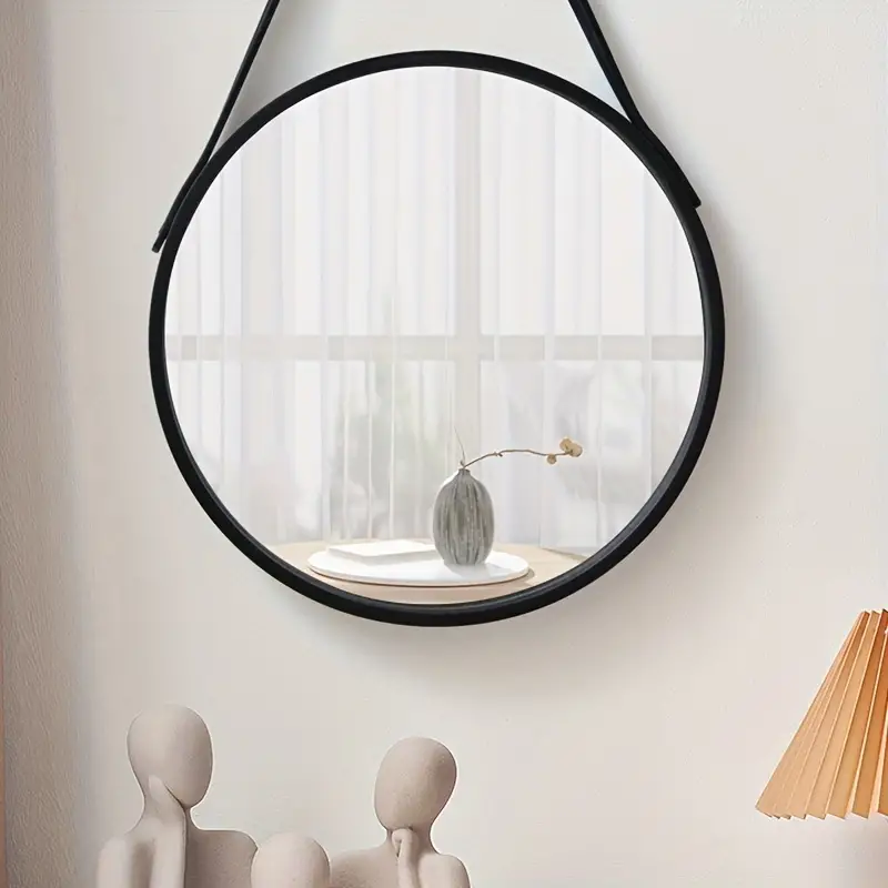 Nordic Luxury Home Decor Round Metal Frame Bathroom Wall Mirrors Makeup Vanity Salon Wall Mirrors