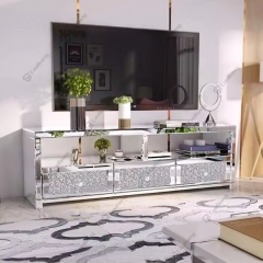 Modern Living Room Furniture Mirrored Storage Cabinet