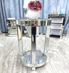 Wholesale Living Room Mirrored Furniture Crushed Diamond End Table