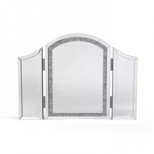 Modern Crushed Diamond Vanity Mirror Makeup Folding Dressing Table Mirror for Bedroom