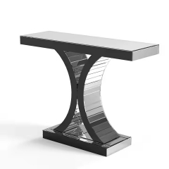 Luxury Silver Mirror Entrance Console Table Home Furniture Living Room Hallway Modern Entry Console Table