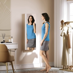 Full-Length Mirror Jewelry Cabinet for Bedroom and Closet