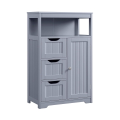 Modern Living Room Storage Cabinet with Adjustable Shelf and Drawers