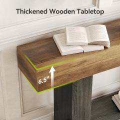 Modern Wood Console Table for Entryway and Living Room Decor