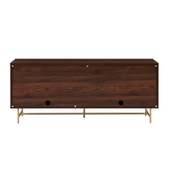 Modern Long Storage Cabinet Accent Sideboard with Vertical Fluted Doors