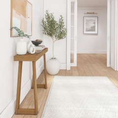 Compact Oak Console Table Narrow Profile Ideal for Entryway and Small Spaces