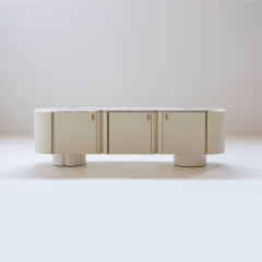 High-End Artistic Sideboard with Integrated LED Lighting for Modern Living Rooms and Dining Areas