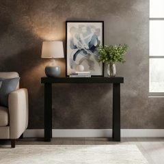 Modern Minimalist Console Table with Tapered Legs for Entryway and Living Room