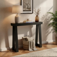 Modern Minimalist Console Table with Tapered Legs for Entryway and Living Room