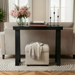 Modern Minimalist Console Table with Tapered Legs for Entryway and Living Room