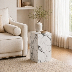Luxury Arabescato Marble Pattern Table Set for Minimalist & Modern Homes