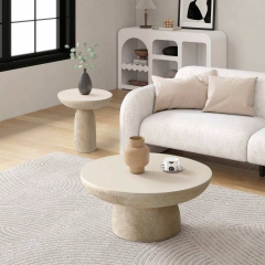 3-Piece Mushroom Shaped Table Set Magnesium Oxide Material Custom Fiberglass Option