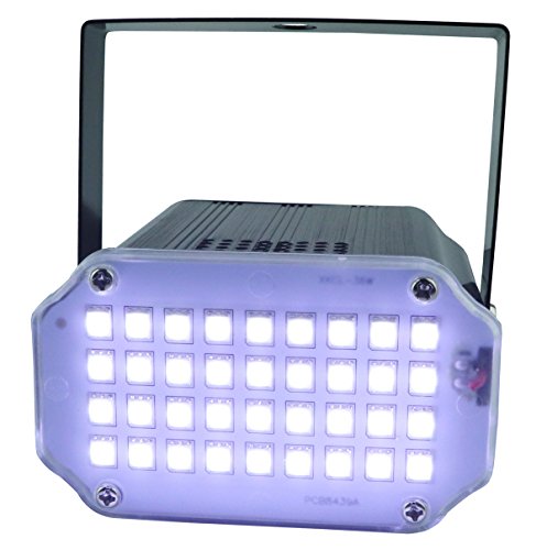 36 LED Mini Strobe Light,Latta Alvor Ultra Bright Stage Light Flash Strobe Lights with Sound Activated and Speed Control for Party Wedding DJ Disco KT