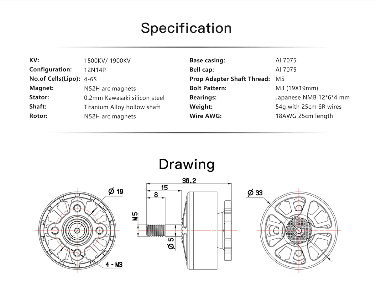 Specification KV: 1500KV/ 1900kV Base casing: AI 7075